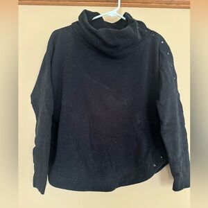 Fabletics sweatshirt with button up collar/ sleeve